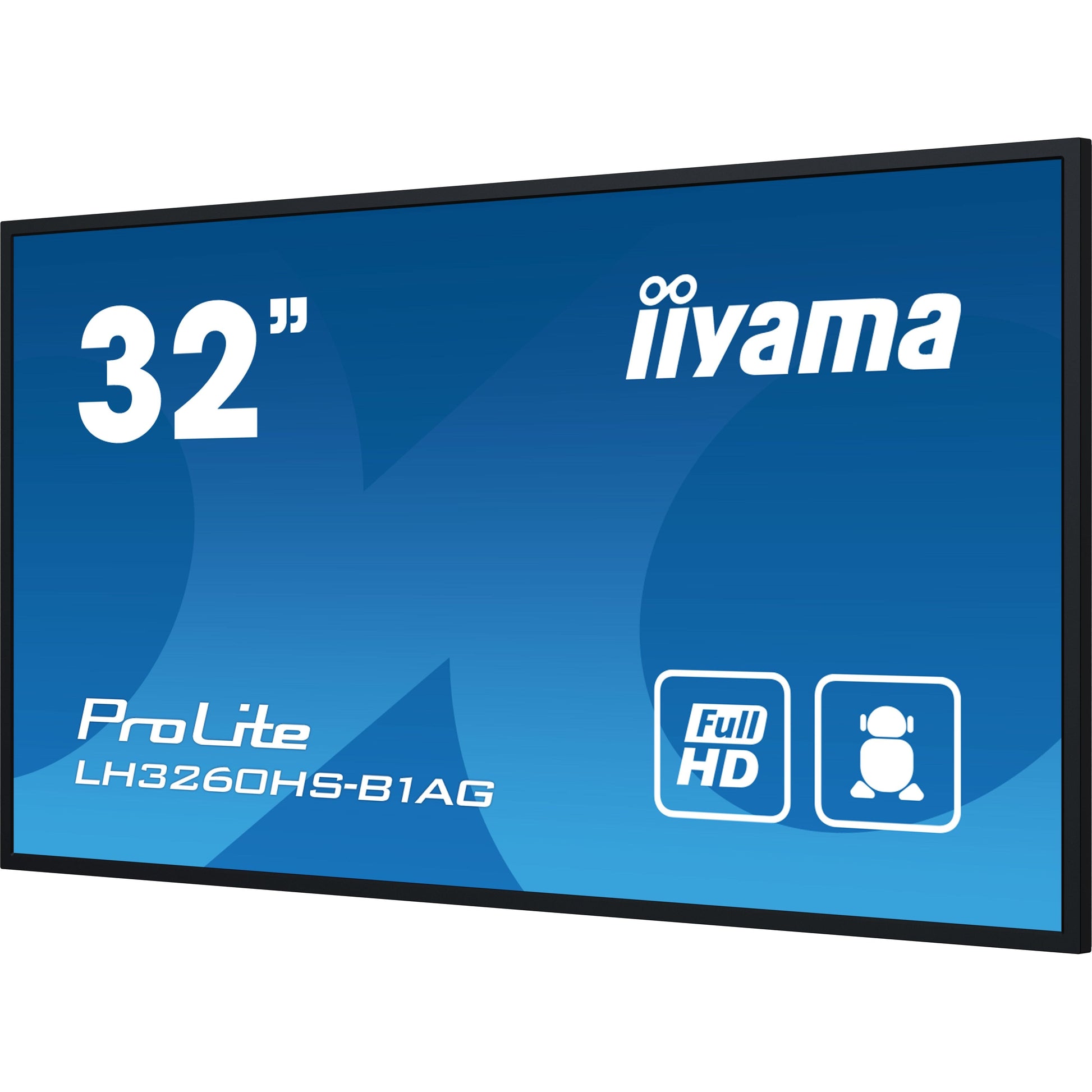 Dark Cyan iiyama PROLITE Digital A-board 80 cm (31.5") LED Wi-Fi 500 cd/m² Full HD Black Built-in processor Android 11 24/7