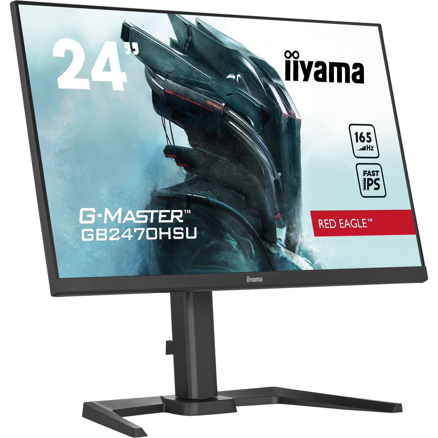 Light Gray iiyama G-Master GB2470HSU-B5 Red Eagle 24" Full HD IPS Gaming Monitor