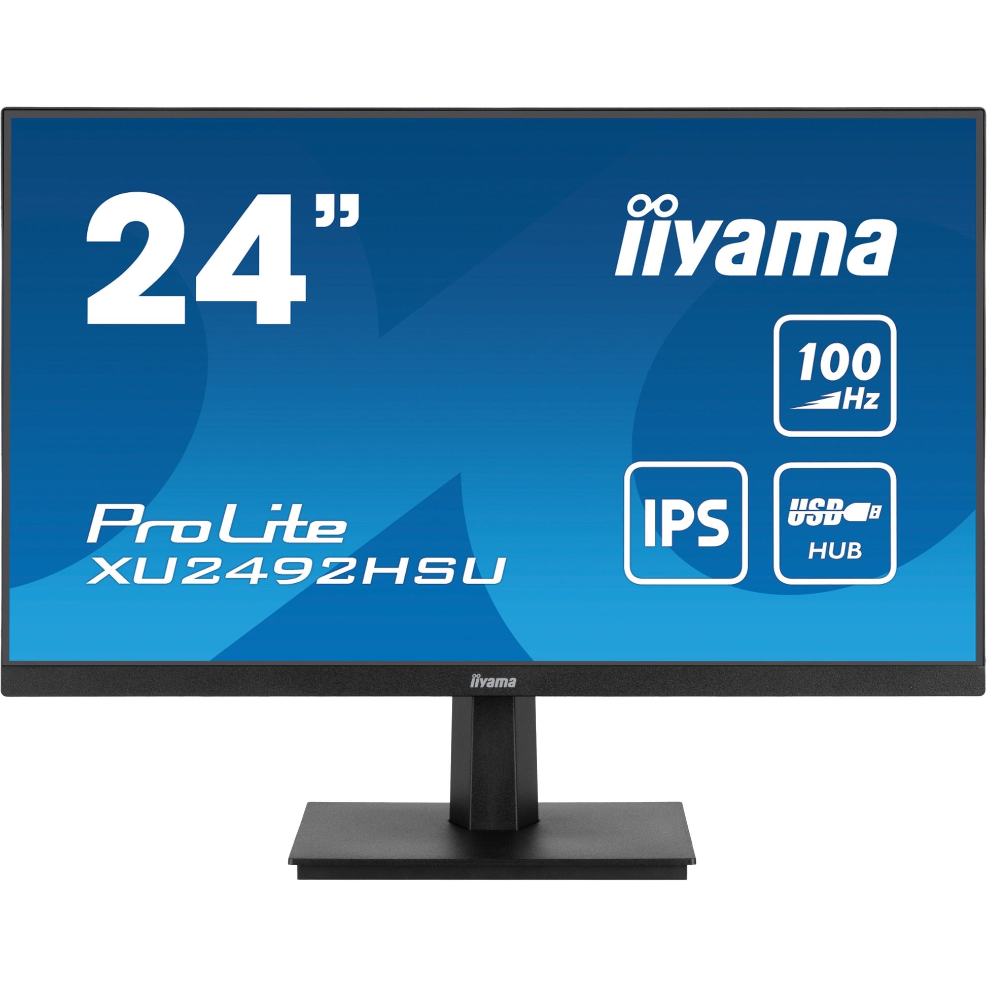 Dark Cyan iiyama ProLite XU2492HSU-B6 24" IPS 1920 x 1080 pixels Full HD LED Display Black