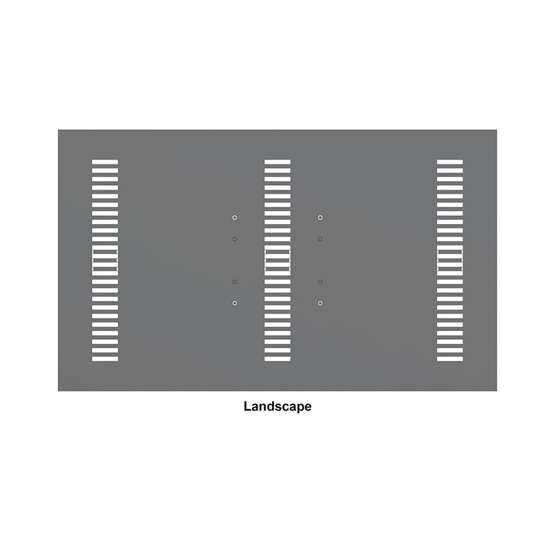 Dim Gray Multibrackets M Pro Series - Enclosure 43" Back Plate Small Black