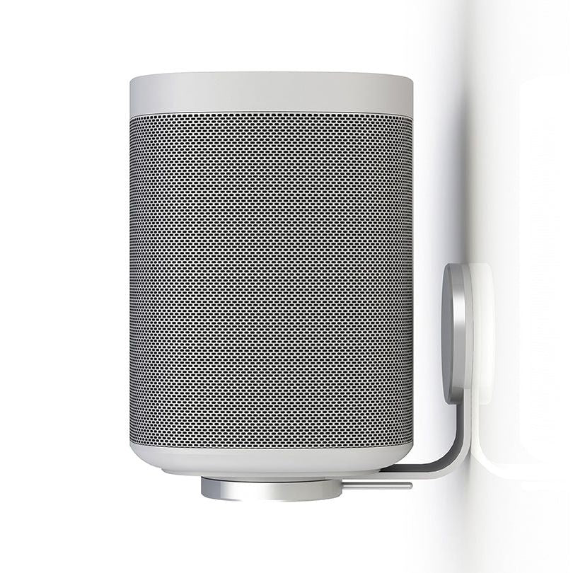 Black Multibrackets M Sonos S1/P1 Wall Mount - Single White