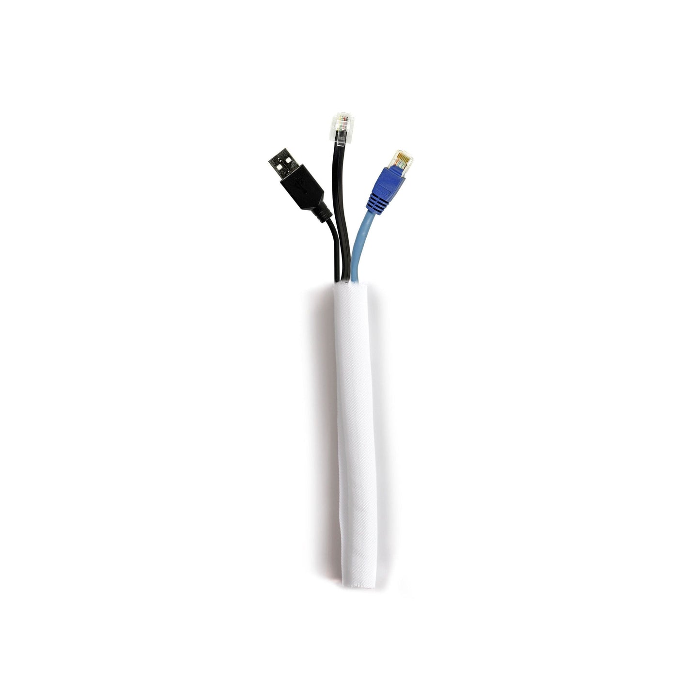 Light Gray Multibrackets M Universal Cable Sock Self Wrapping 19mm White 25m