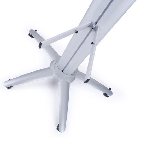 Light Gray Multibrackets M Public Display Stand Frontshelf Silver