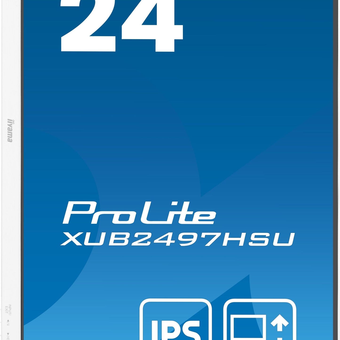 Dark Cyan iiyama ProLite XUB2497HSU-W2 computer monitor 60.5 cm (23.8") 1920 x 1080 pixels Full HD LED White