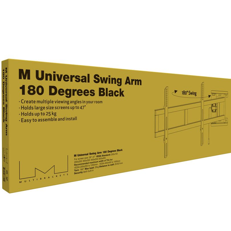 Goldenrod Multibrackets M Universal Swing Arm 180 Degrees Black