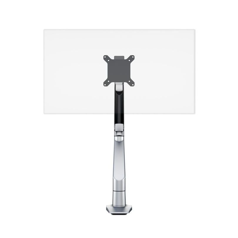 White Smoke Multibrackets M VESA Gas Lift Arm Single Silver