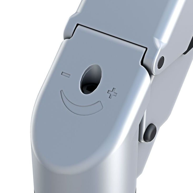 Dark Gray Multibrackets M VESA Gas Lift Arm Single Silver