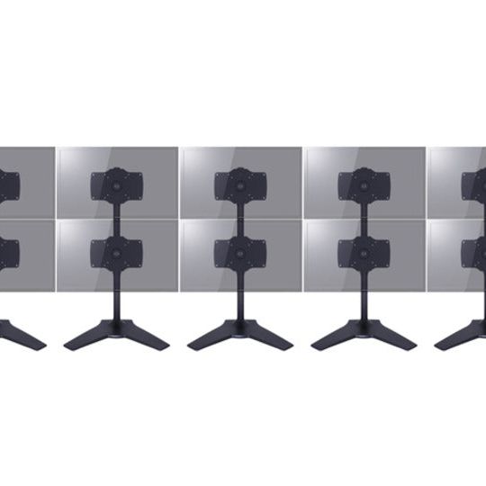 Light Slate Gray Multibrackets M VESA Desktopmount Single Stand 24"-32" Expansion Kit