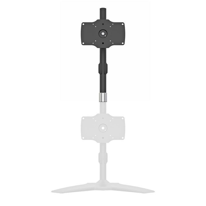 Light Gray Multibrackets M VESA Desktopmount Single Stand 24"-32" Expansion Kit