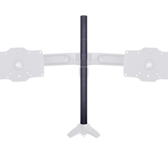 Light Gray Multibrackets M Desktopmount Single / Dual / Triple Stand 46cm Pipe