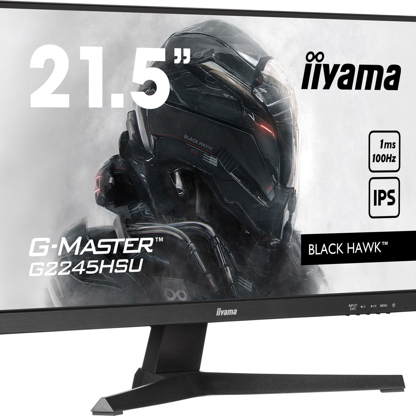 Dark Slate Gray iiyama G-MASTER G2245HSU-B2 LED display 55.9 cm (22") 1920 x 1080 pixels Full HD Black