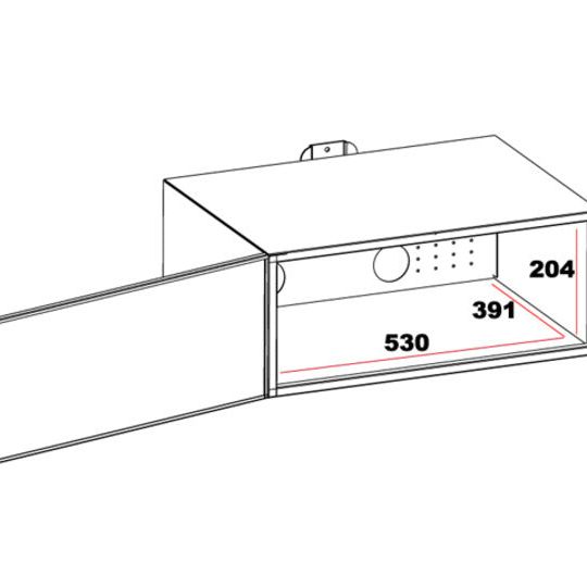 Light Gray Multibrackets M Public Display Stand MediaBox1 Black
