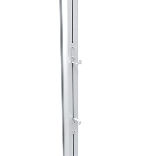 Light Gray Multibrackets M Public Display Stand Cable Hooks Silver
