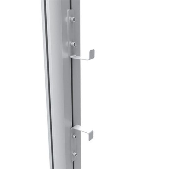 Dark Gray Multibrackets M Public Display Stand Cable Hooks Silver