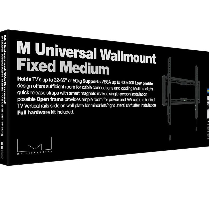 Light Gray Multibrackets M Universal Wallmount Fixed Medium Black