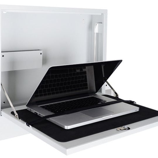 Black Multibrackets M Public Computer Security Cabinet Basic II