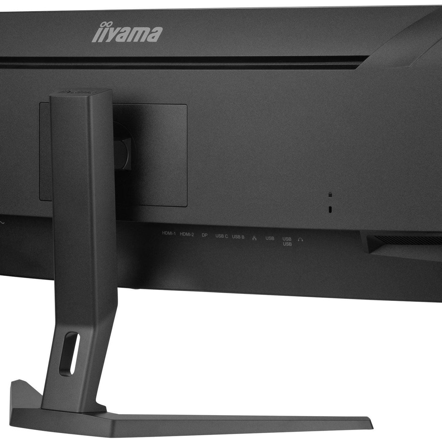 Dark Slate Gray iiyama ProLite 45" Curved 1500R UWQHD 5120 x 1440 pixels Ultra Wide Computer Monitor with KVM Switch and USB-C Dock