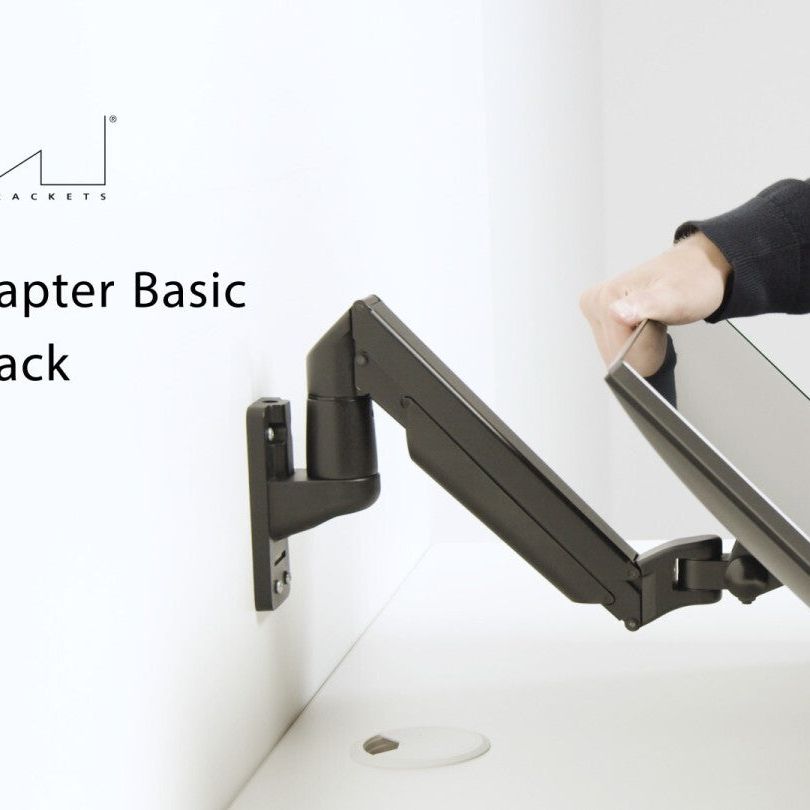 White Smoke Multibrackets M Wall Adapter Basic Black