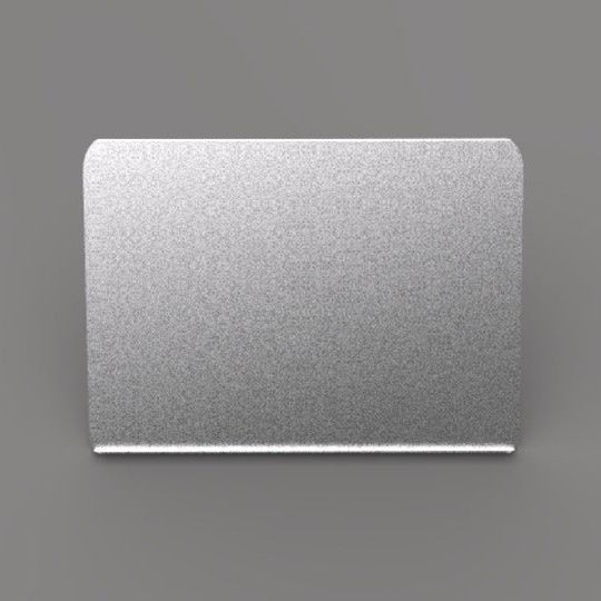 Slate Gray Multibrackets M A3 Brochure Shelf Public Display Stand Silver