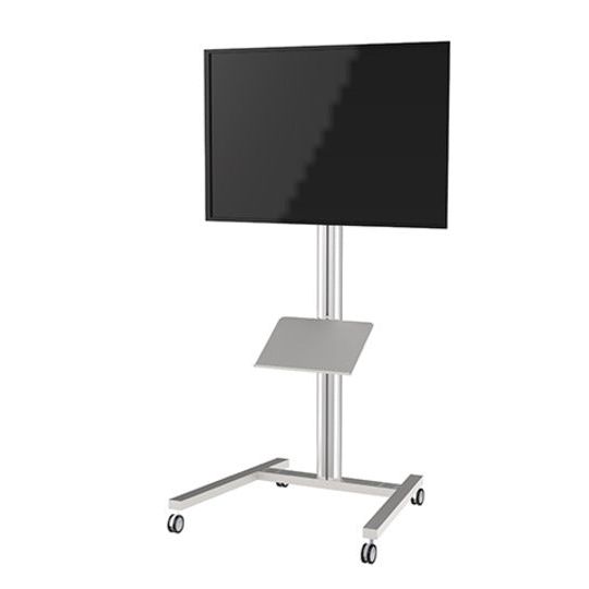 Dark Slate Gray Multibrackets M A3 Brochure Shelf Public Display Stand Silver