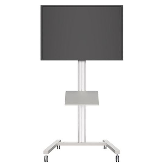 Dark Slate Gray Multibrackets M A3 Brochure Shelf Public Display Stand Silver