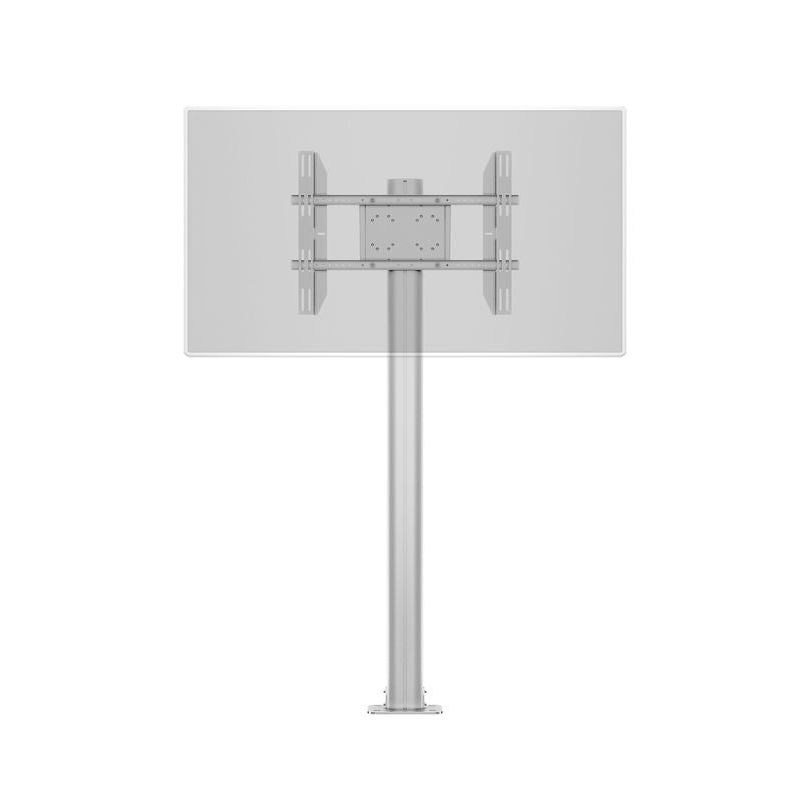 Light Gray Multibrackets M Display Stand 180 Single Silver w. Floormount