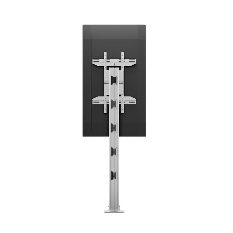 Dark Slate Gray Multibrackets M Display Stand 180 Single Silver w. Floormount