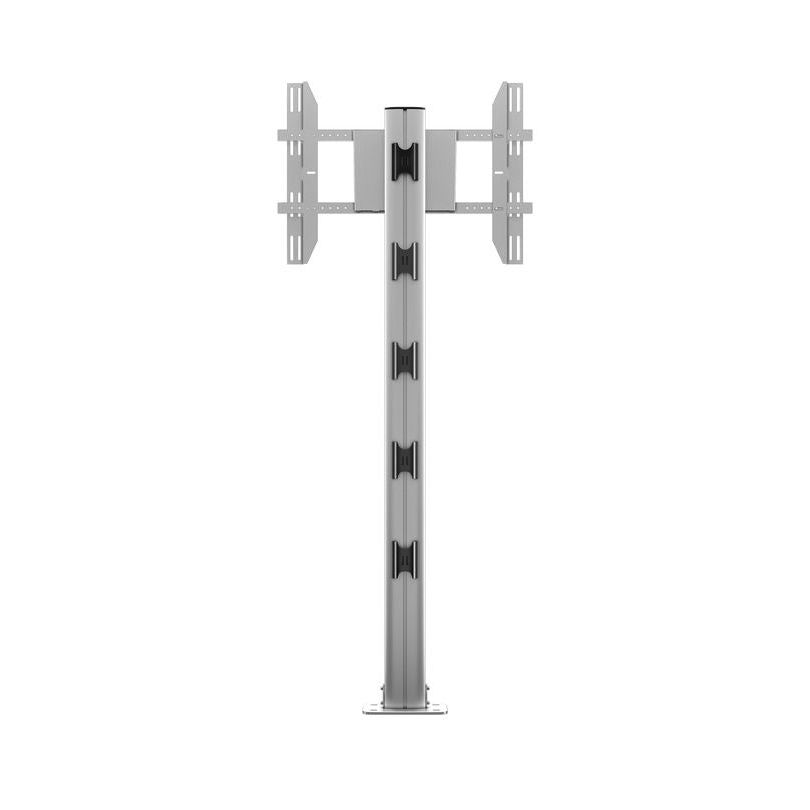 Dark Gray Multibrackets M Display Stand 180 Single Silver w. Floormount