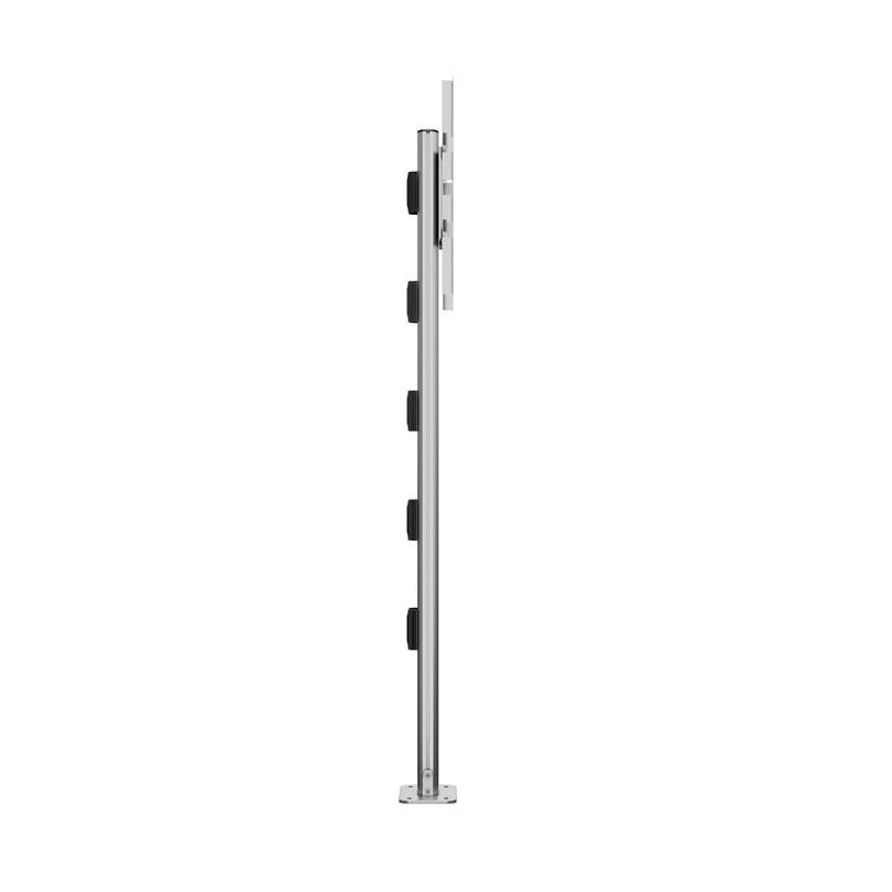 Gray Multibrackets M Display Stand 180 Single Silver w. Floormount