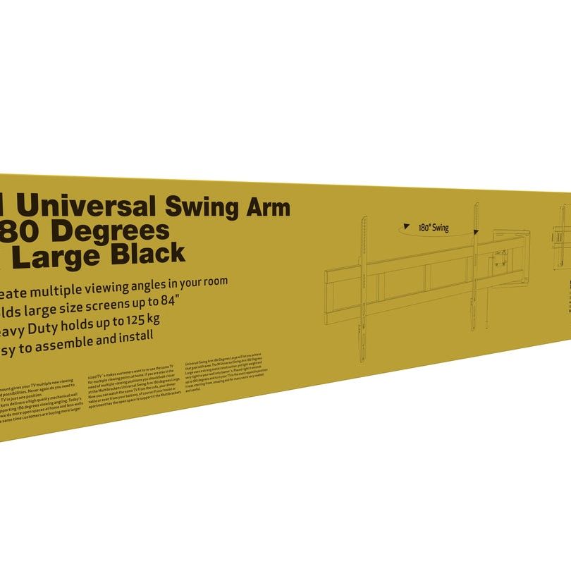 Goldenrod Multibrackets M Universal Swing Arm 180 Degrees x Large Black