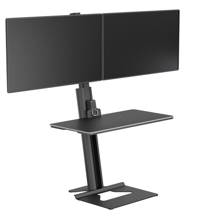 Dark Slate Gray Multibrackets M Easy Stand Dual Monitor Mount Black