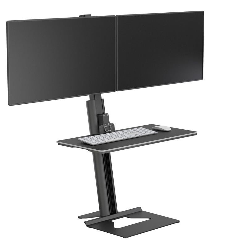 Dark Slate Gray Multibrackets M Easy Stand Dual Monitor Mount Black