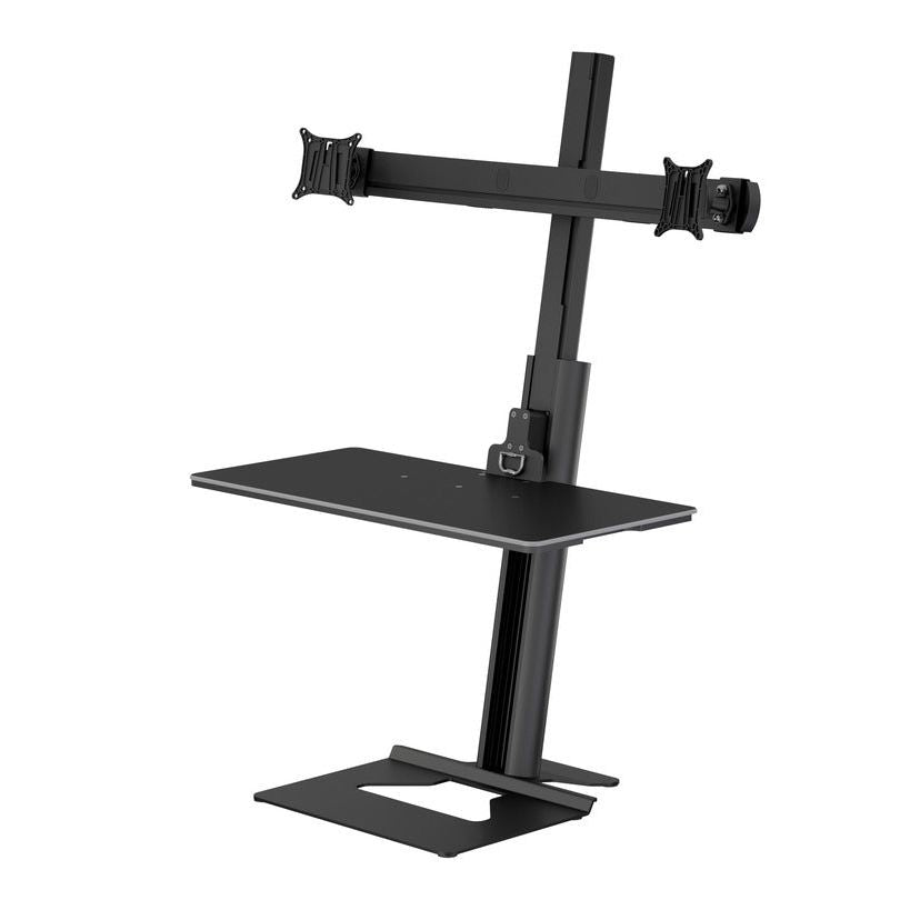 Dark Slate Gray Multibrackets M Easy Stand Dual Monitor Mount Black