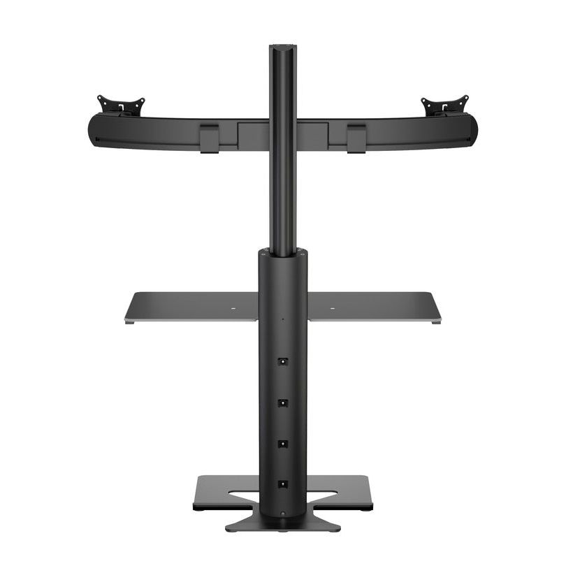 Dark Slate Gray Multibrackets M Easy Stand Dual Monitor Mount Black