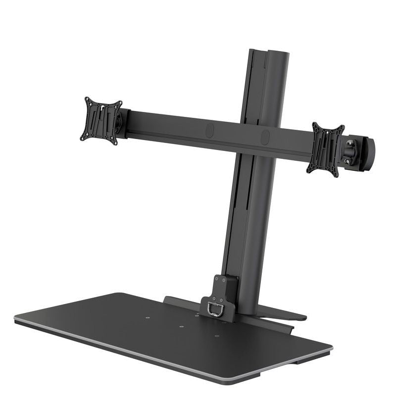 Dark Slate Gray Multibrackets M Easy Stand Dual Monitor Mount Black