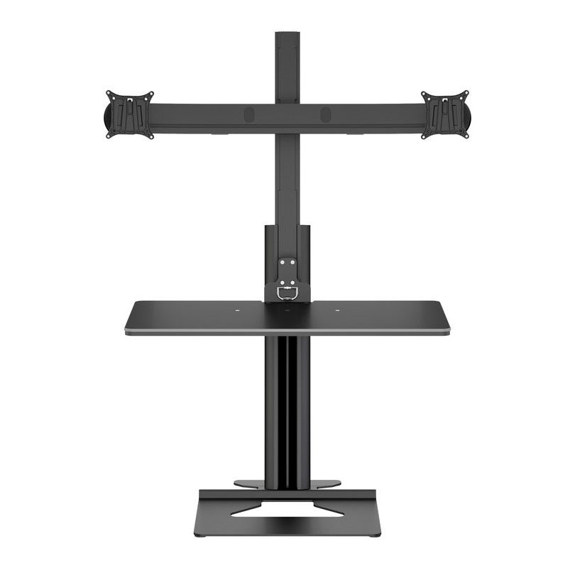 Dark Slate Gray Multibrackets M Easy Stand Dual Monitor Mount Black