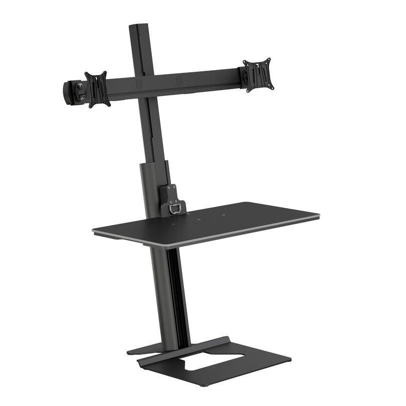 Dark Slate Gray Multibrackets M Easy Stand Dual Monitor Mount Black
