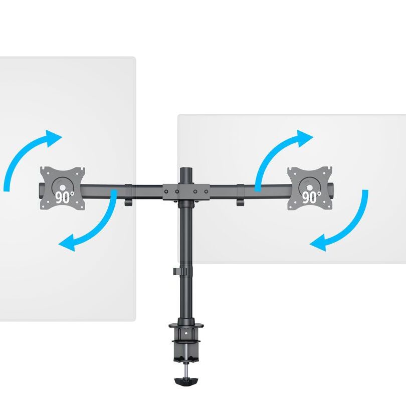 White Smoke Multibrackets M Deskmount Basic Dual