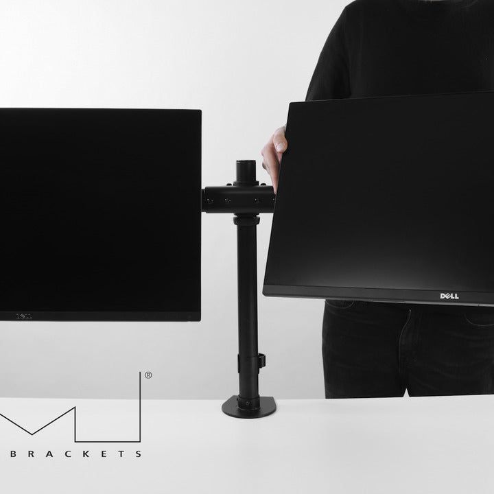 Light Gray Multibrackets M Deskmount Basic Dual