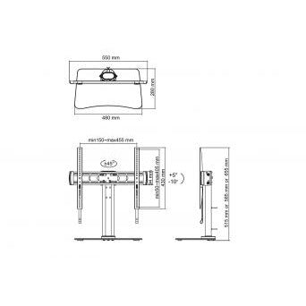 Light Gray AG Neovo DTS-01 Tabletop Stand