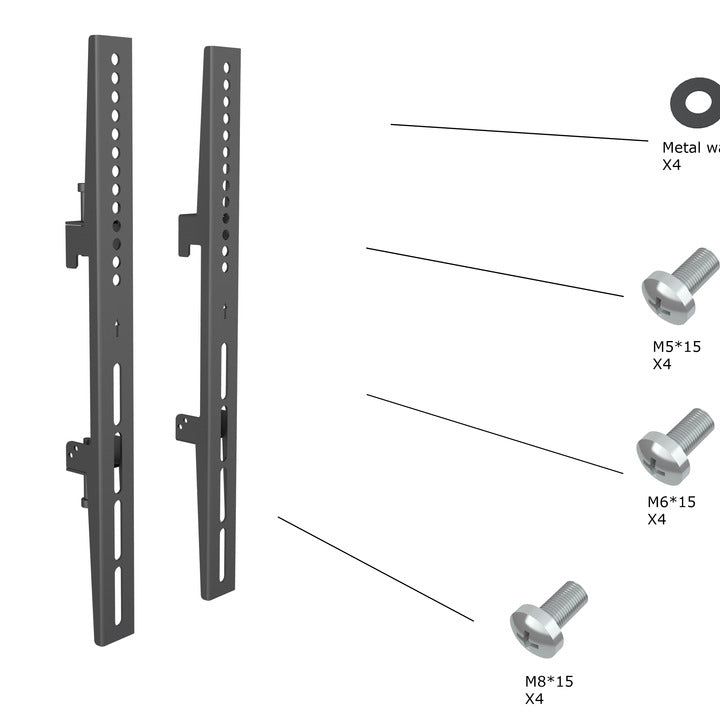 Dim Gray Multibrackets M Pro Series - Fixed Arms 400mm