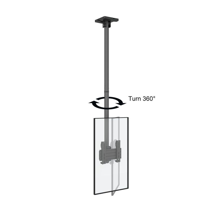 Dark Slate Gray Multibrackets M Ceiling Mount Pro MBC1U, VESA 200