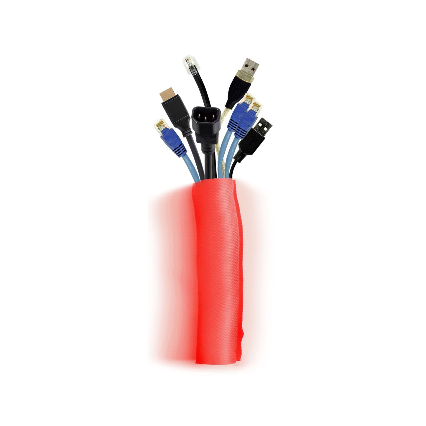 Dark Slate Gray Multibrackets M Universal Cable Sock Self Wrapping 40mm Red 25m