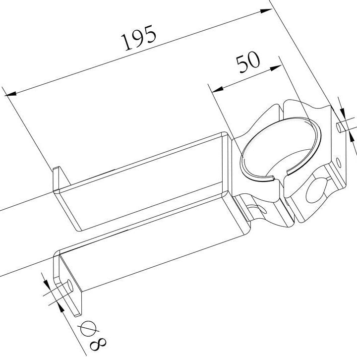 Dark Slate Gray Multibrackets M Pro Series - Pole Clamp Wall Bracket
