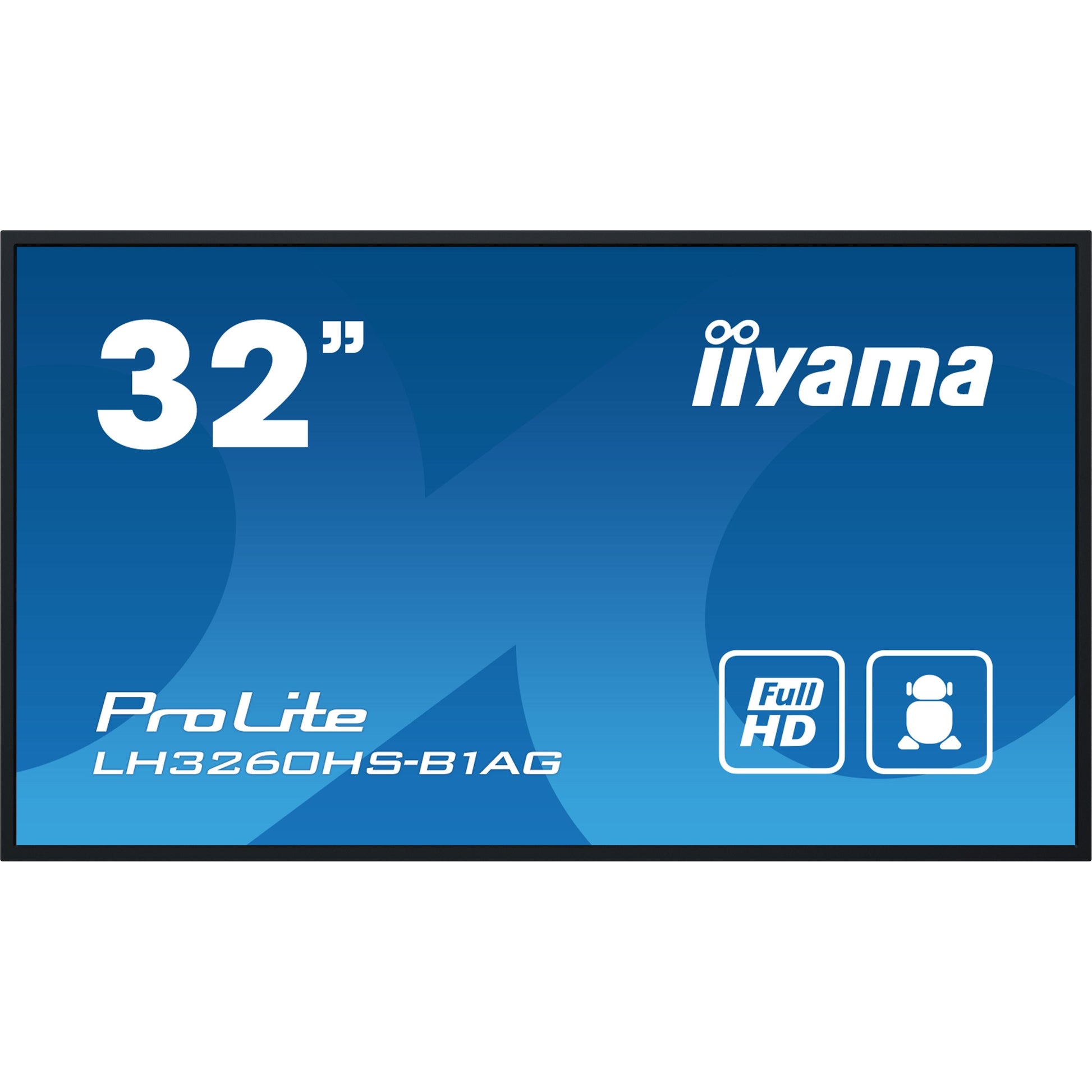 Dark Cyan iiyama PROLITE Digital A-board 80 cm (31.5") LED Wi-Fi 500 cd/m² Full HD Black Built-in processor Android 11 24/7