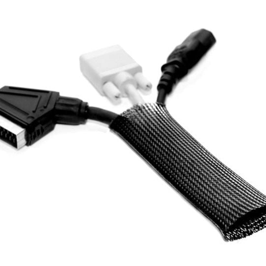 Light Gray Multibrackets M Universal Cable Sock Roll Black 40mm-W 50m-L