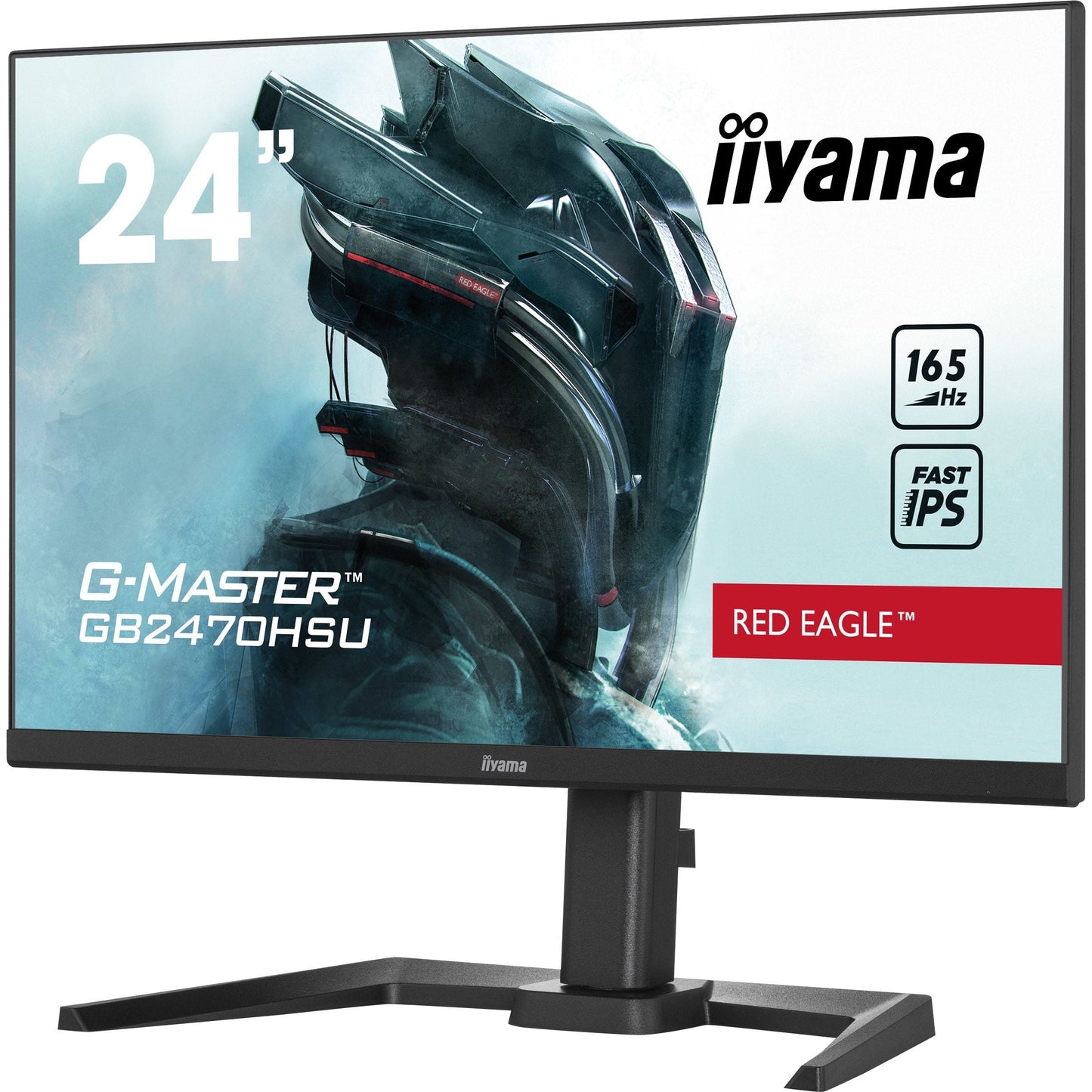 Light Gray iiyama G-Master GB2470HSU-B5 Red Eagle 24" Full HD IPS Gaming Monitor