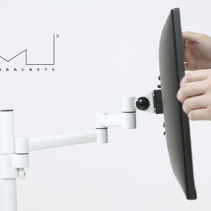 Lavender Multibrackets M VESA Deskmount Officeline Single II White