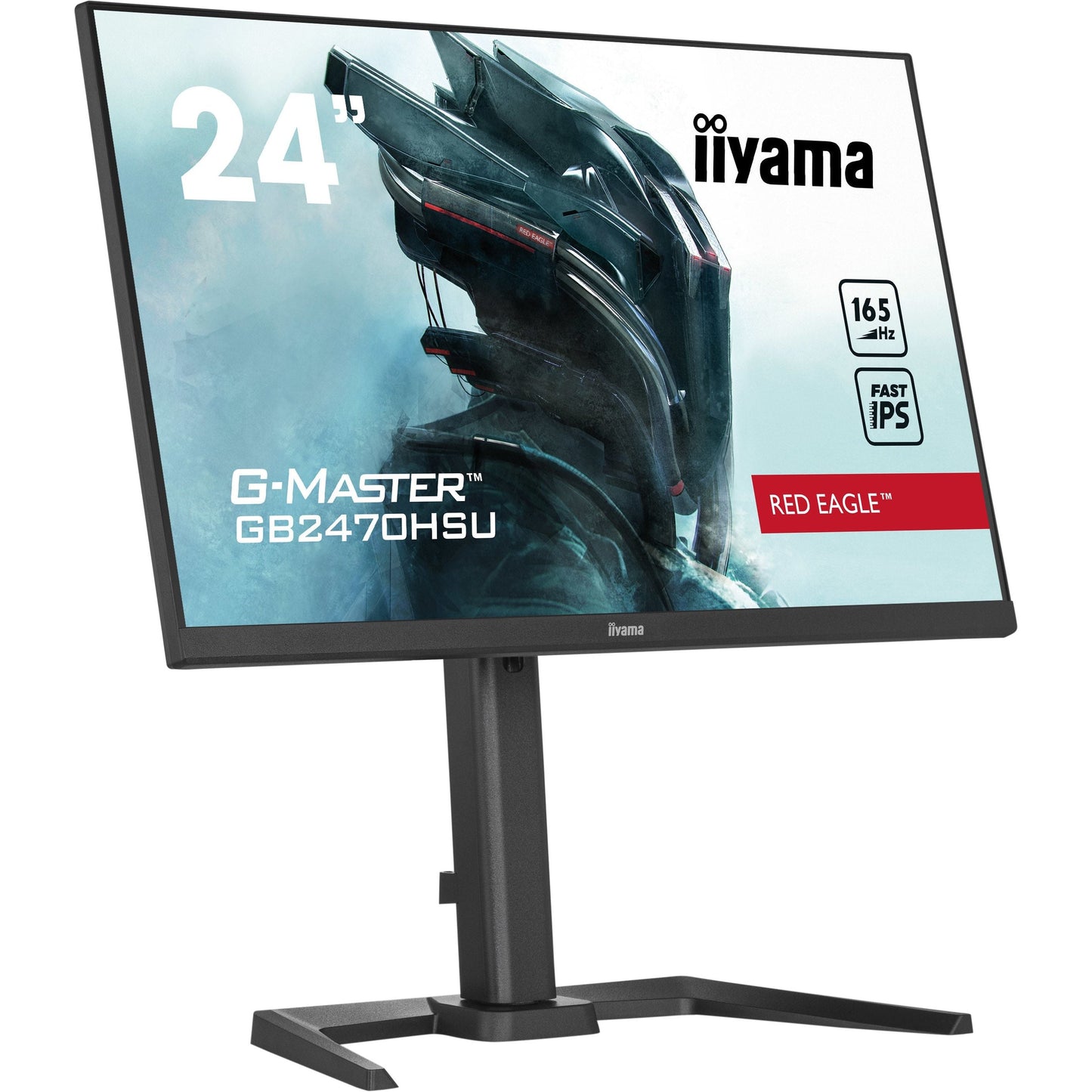 Light Gray iiyama G-Master GB2470HSU-B5 Red Eagle 24" Full HD IPS Gaming Monitor