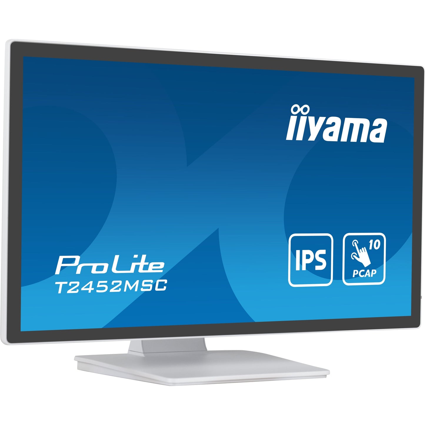Dark Cyan iiyama ProLite computer monitor 60.5 cm (23.8") 1920 x 1080 pixels Full HD LCD Touchscreen Multi-user White